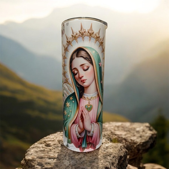 Virgin Mary Art Metal 20oz Tumbler - Picture 1 of 3